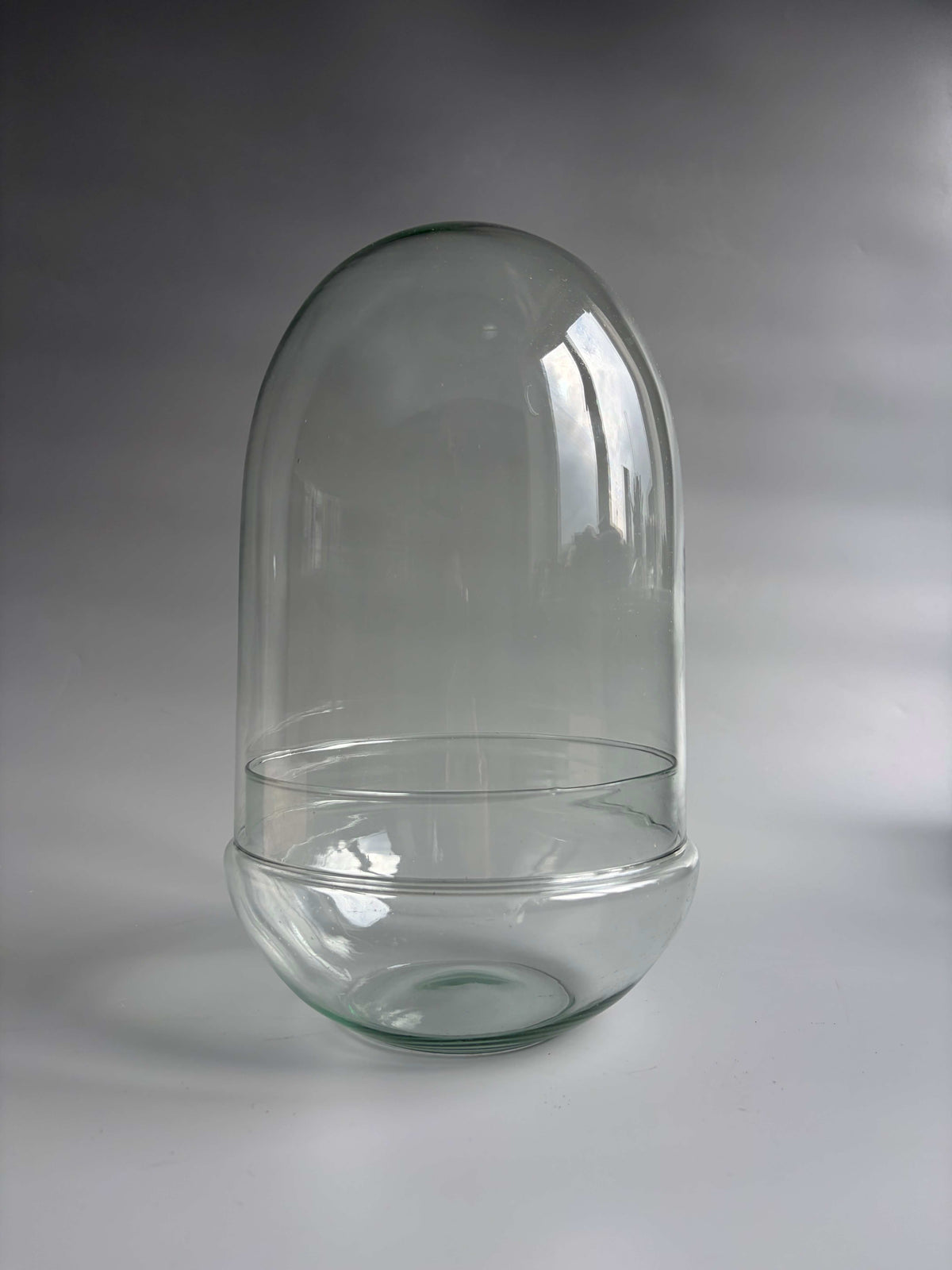 Glass Dome Terrarium Container - H: 30cm D: 18cm