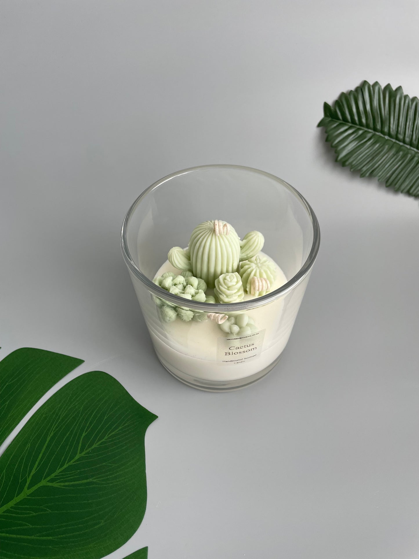 Handmade Terrarium Cactus Candle - Extra Large