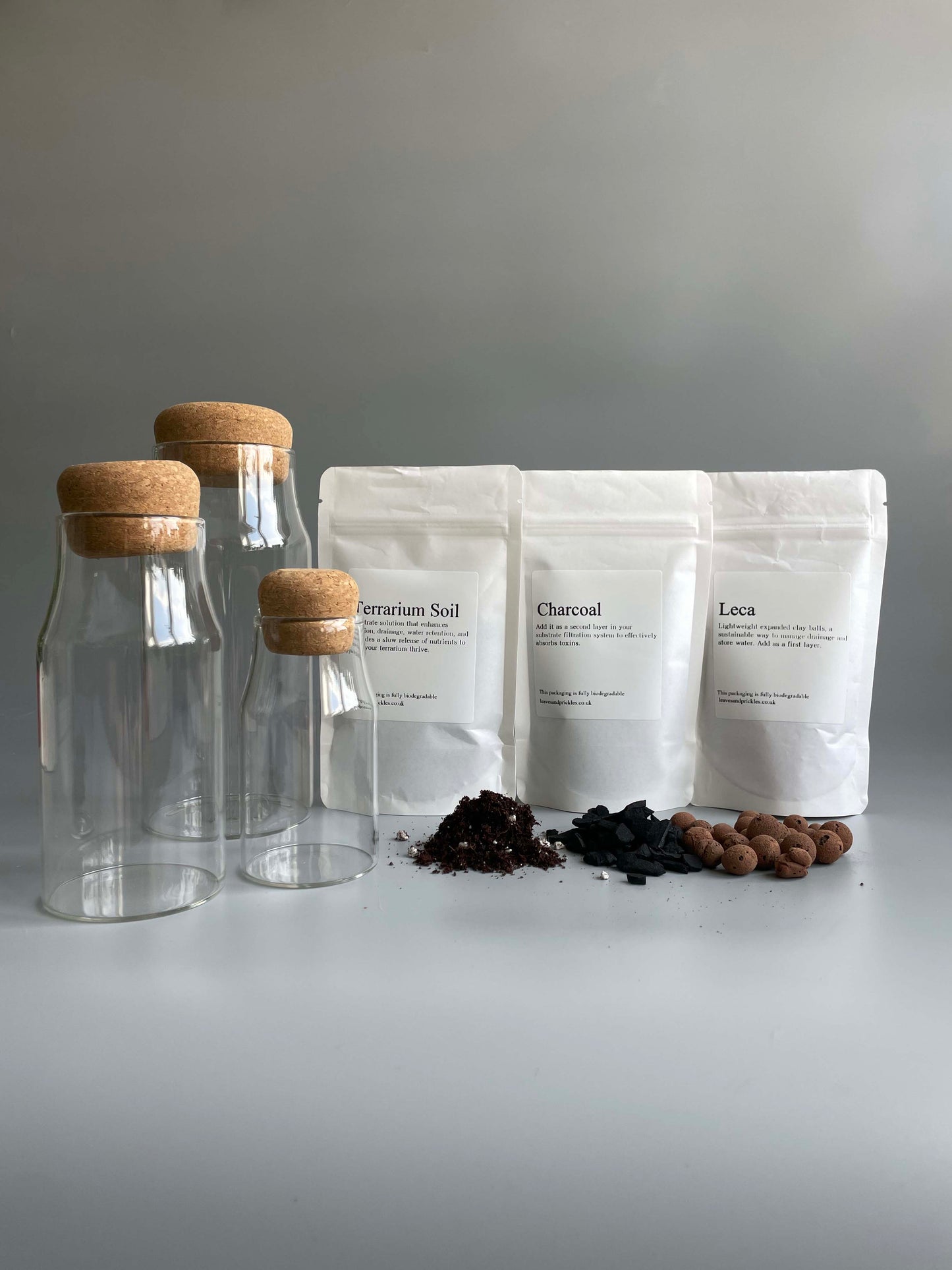 Bottle Terrarium Kit Bundle - S/M/L