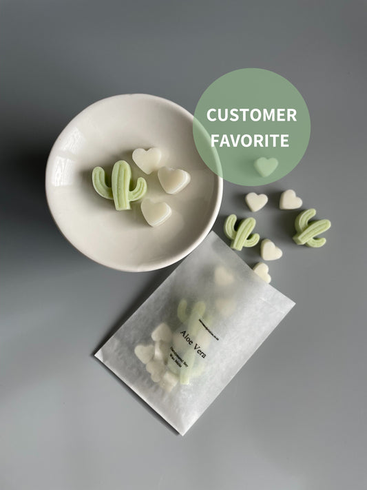 cacti shaped aloe vera soy wax melts