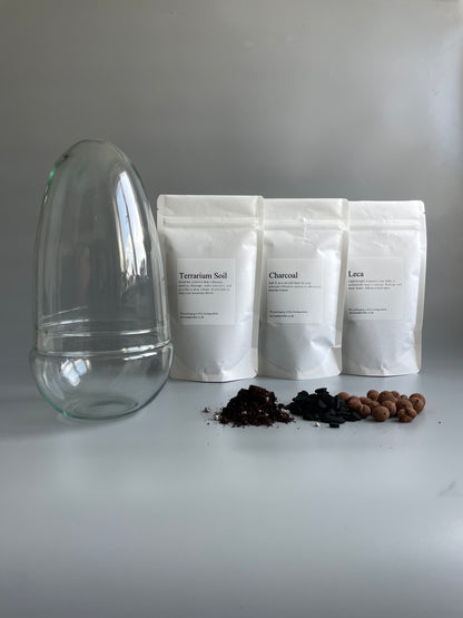 Egg-shaped terrarium essential kit 