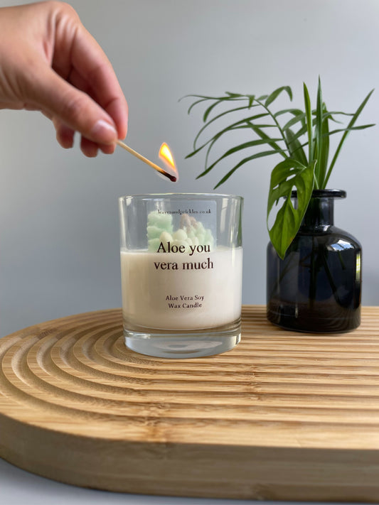 For loved ones terrarium candle green