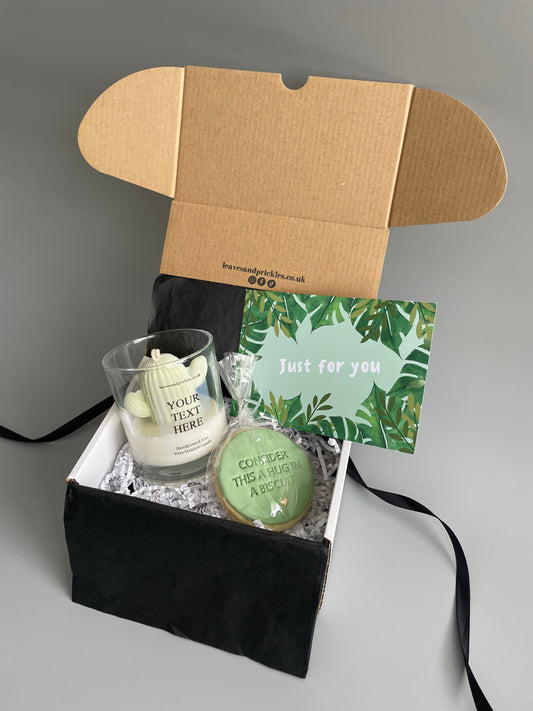 Make it personal Cactus Candle Gift Box