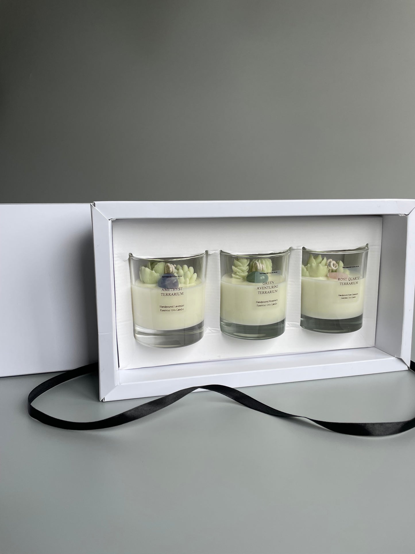 Crystal Terrarium Candles Gift Set