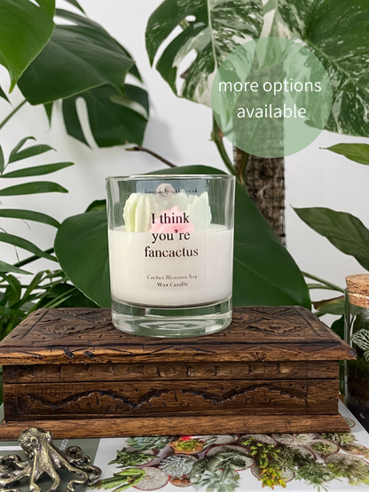 For Loved Ones Cacti and Succulents Terrarium Candle - Cactus Blossom