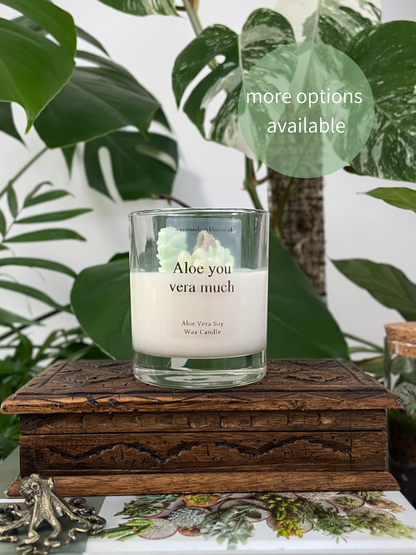 For Loved Ones Cacti and Succulents Terrarium Candle - Aloe Vera