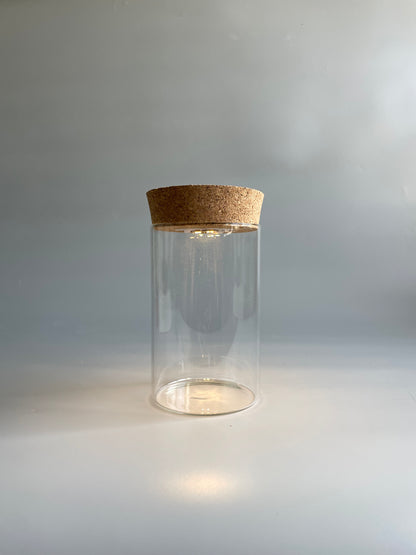 Tube terrarium container with light 