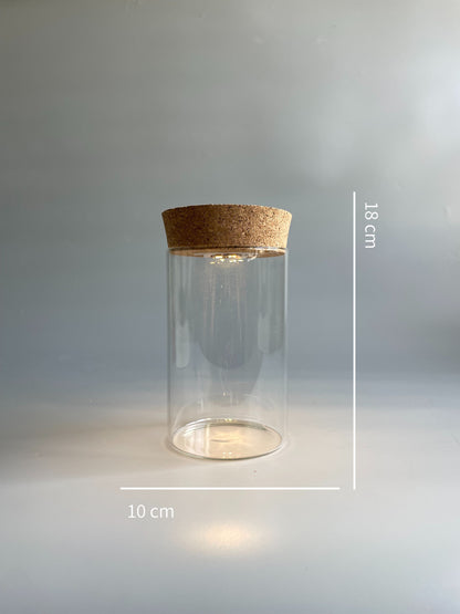 Tube terrarium with light 