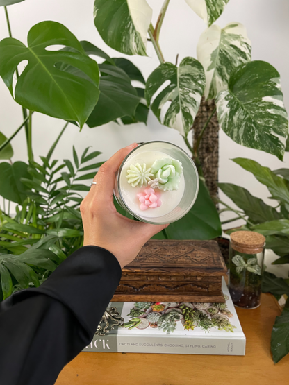 For Loved Ones Cacti and Succulents Terrarium Candle - Cactus Blossom